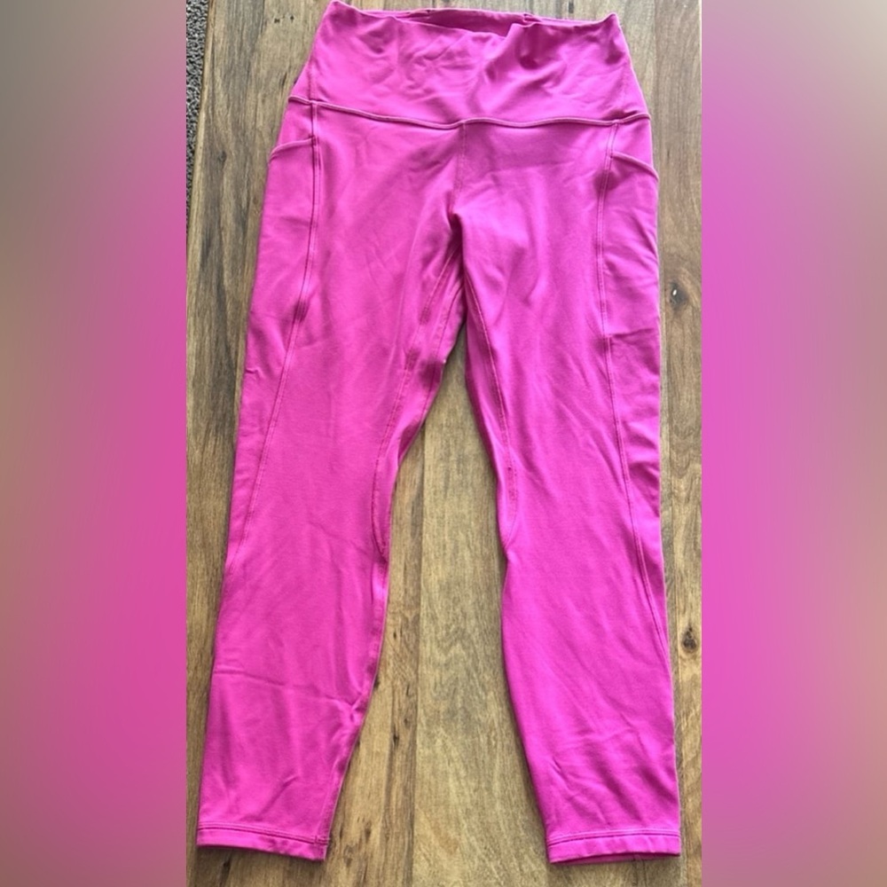 Lululemon Athletica Pink High-Waisted Leggings Size 8